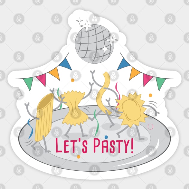 Let's pasty! Sticker by Rocadisseny